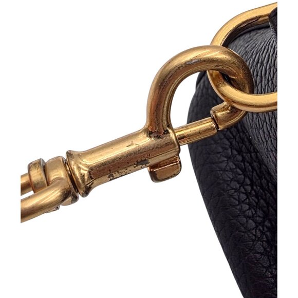 Tory Burch Georgia Pebbled Leather Double Zip Satchel / Handbag - Picture 11 of 14